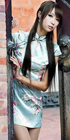 Cup-sleeve Short-length Cheongsam (CM)