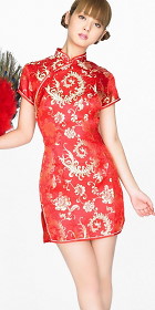 Short-sleeve Short-length Cheongsam (CM)