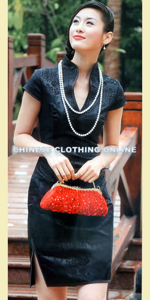 Cup-sleeve Short-length Cheongsam (CM)