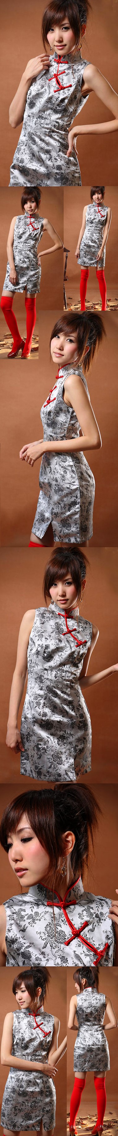 Sleeveless Short-length Cheongsam (CM)
