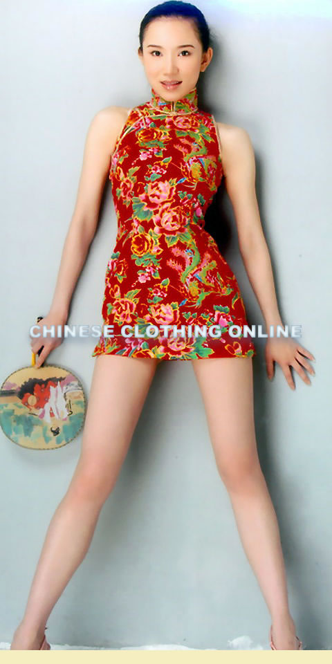 Cut-in Shoulders Short-length Cheongsam (CM)