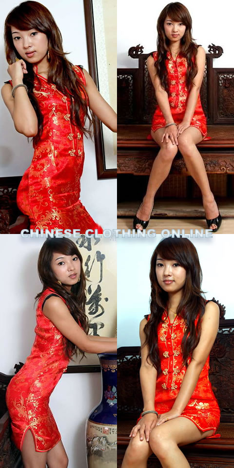 Sleeveless Short-length Cheongsam (CM)