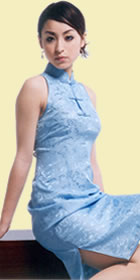 Cut-in Shoulders Short-length Cheongsam (CM)