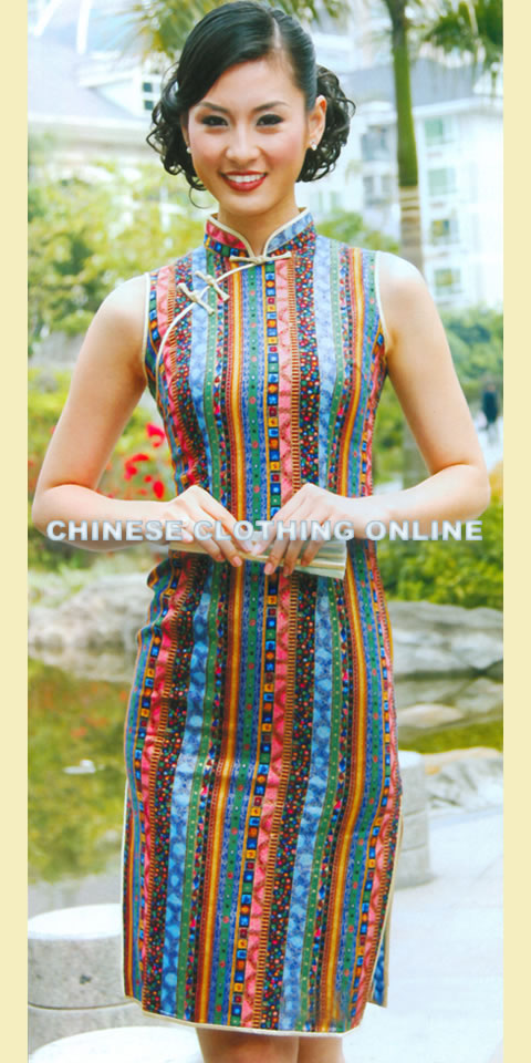sleeveless cheongsam top