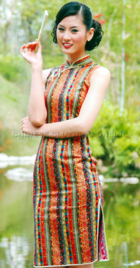 Sleeveless Short-length Cheongsam (CM)