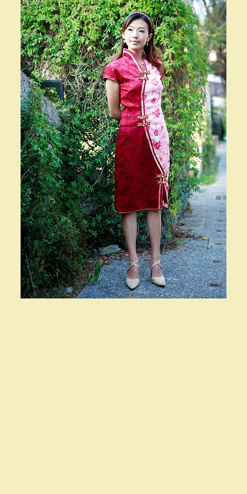 Cup-sleeve Mid-length Cheongsam (CM)