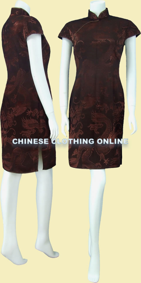 Cup-sleeve Mid-length Cheongsam (CM)