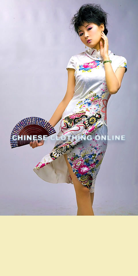 Cup-sleeve Mid-length Cheongsam (CM)