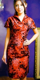 Short-sleeve Mid-length Cheongsam (CM)