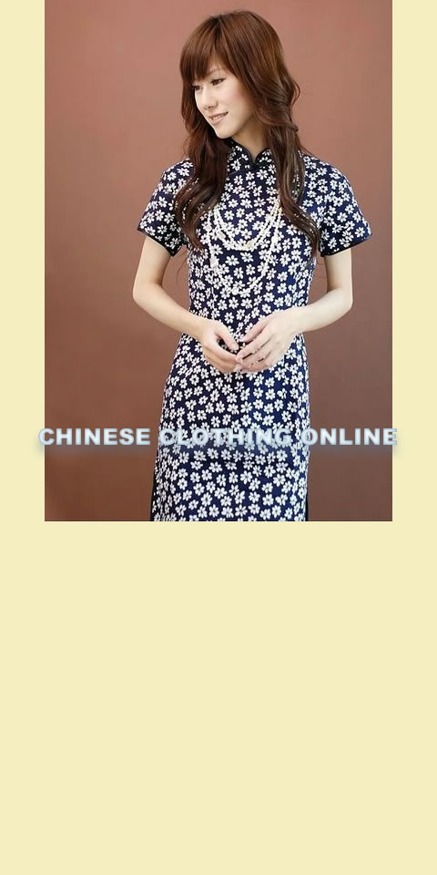 Short-sleeve Mid-length Cheongsam (CM)