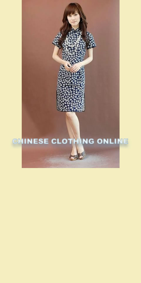 Short-sleeve Mid-length Cheongsam (CM)