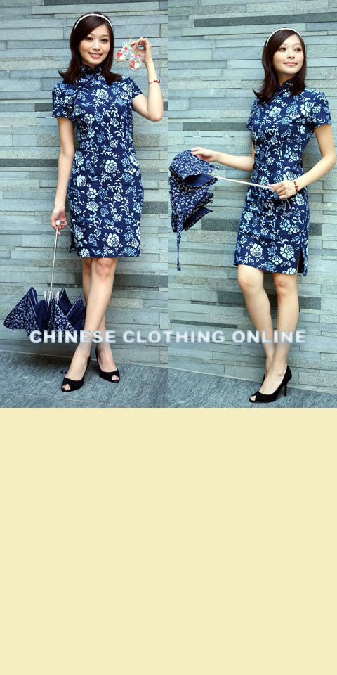 Short-sleeve Mid-length Cheongsam (CM)