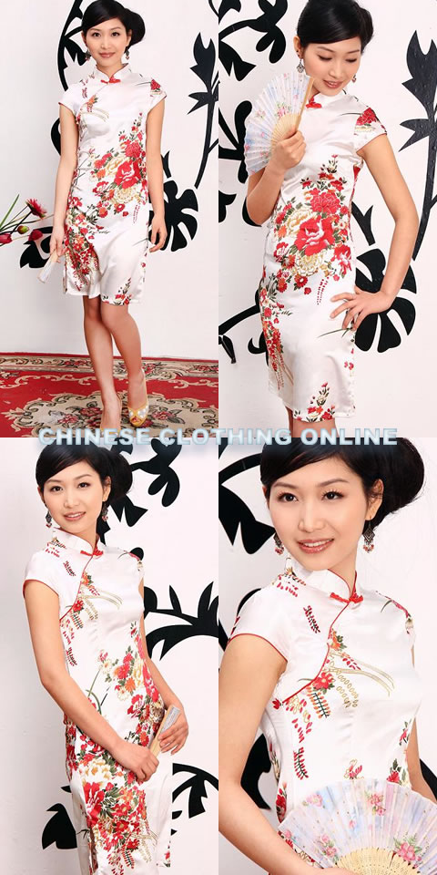 Cup-sleeve Short-length Cheongsam (RM)