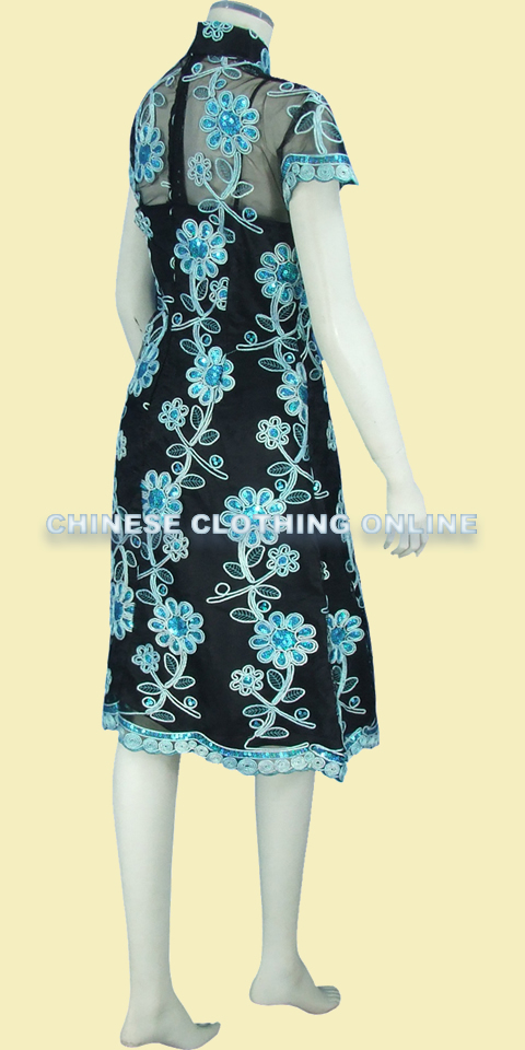 Cup-sleeve Mid-length Cheongsam (CM)
