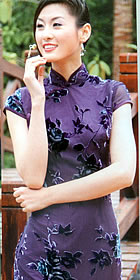 Cup-sleeve Mid-length Cheongsam (CM)