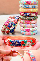 Ethnic Enamel Cloisonne 14mm Bangle/Bracelet