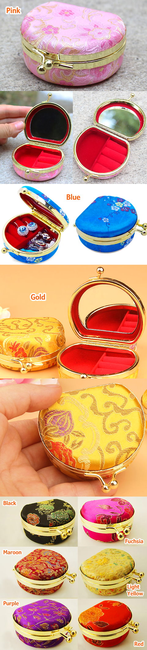 Brocade Jewelry Box (Multicolor)