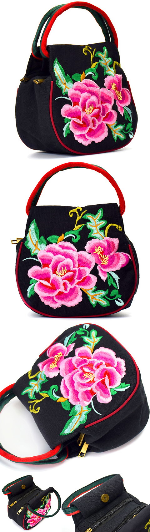 Ethnic Embroidery Handbag