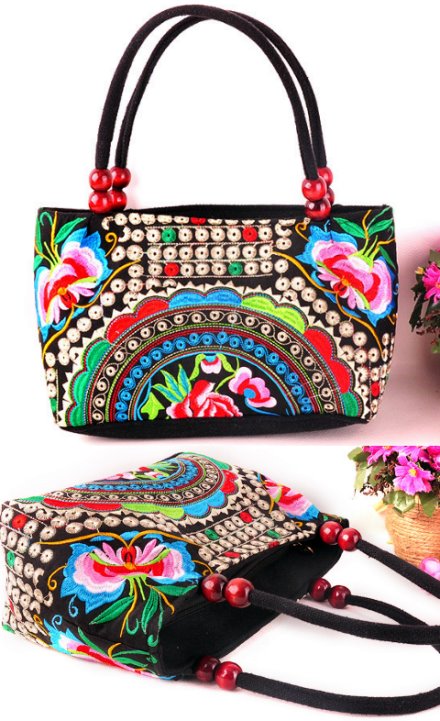Ethnic Embroidery Handbag