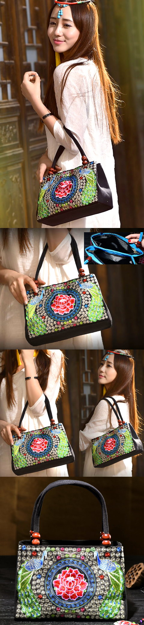 Ethnic Embroidery Handbag