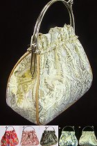 Bronzing Brocade Handbag (Multicolor)