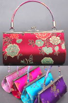 Brocade Handle Handbag (Multicolor)