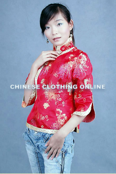 3/4-sleeve Mandarin Blouse (CM)