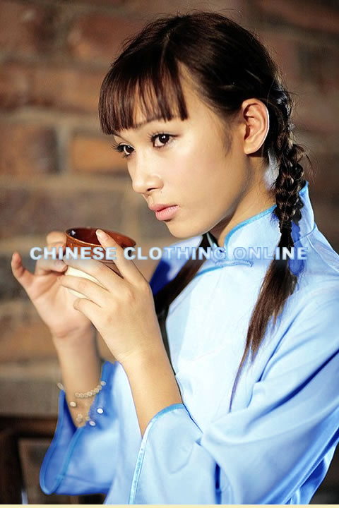 3/4-sleeve Mandarin Blouse (CM)