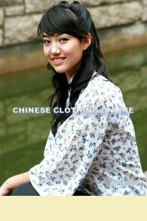 3/4-sleeve Mandarin Blouse (CM)