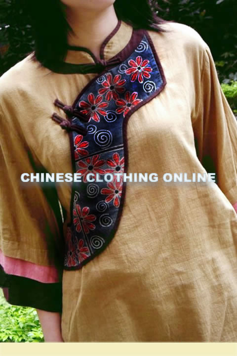 3/4-sleeve Mandarin Blouse (CM)