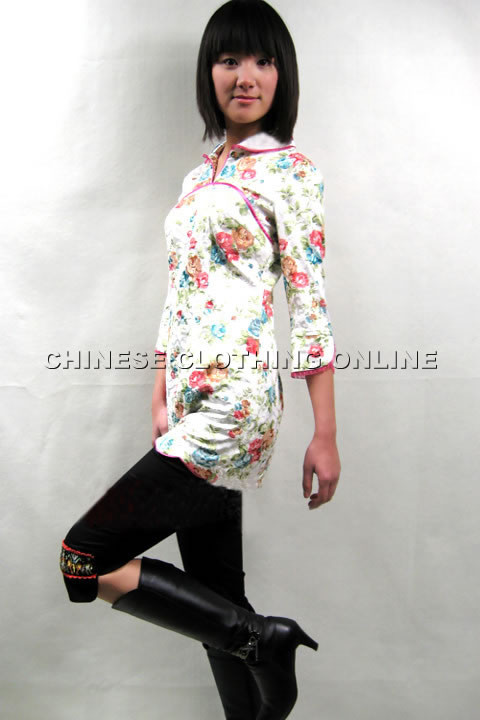 3/4-sleeve Mandarin Blouse (CM)
