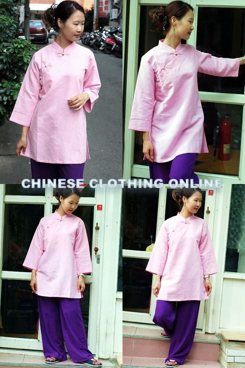 3/4-sleeve Mandarin Blouse (CM)