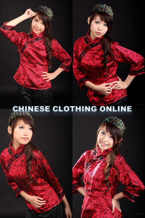 3/4-sleeve Mandarin Blouse (CM)