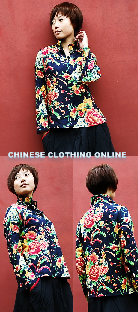 Long-sleeve Mandarin Blouse (CM)