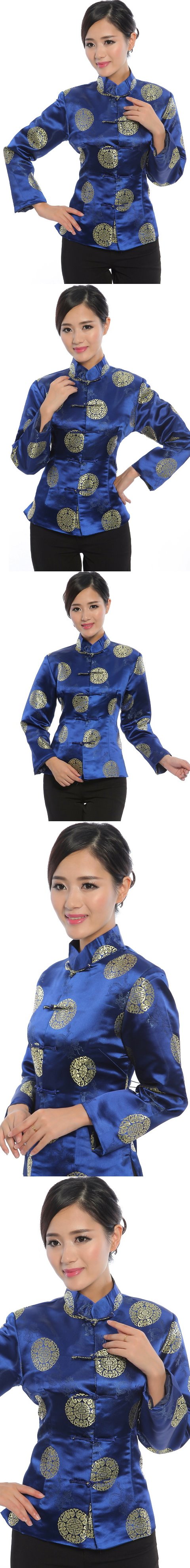 唐裝團壽刺繡夾克（成衣）