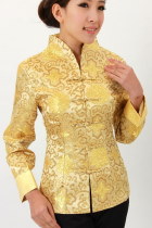 Mandarin V-Collar Embroidery Chinese Jacket (CM)