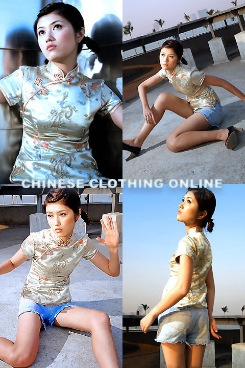 Short-sleeve Mandarin Blouse (CM)