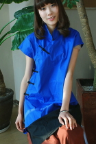 Ethnic Cup-sleeve Blouse (CM)