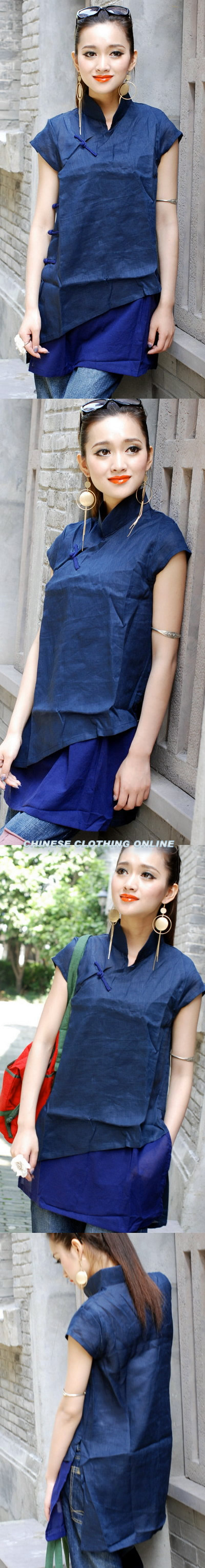 Ethnic Cup-sleeve Blouse (CM)