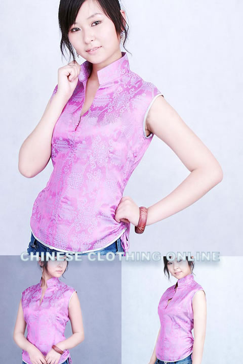 Sleeveless Mandarin Blouse (CM)