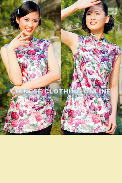 Sleeveless Mandarin Blouse (CM)