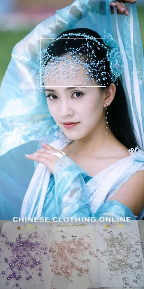 Pearl Headgear with Earrings (Multicolor)