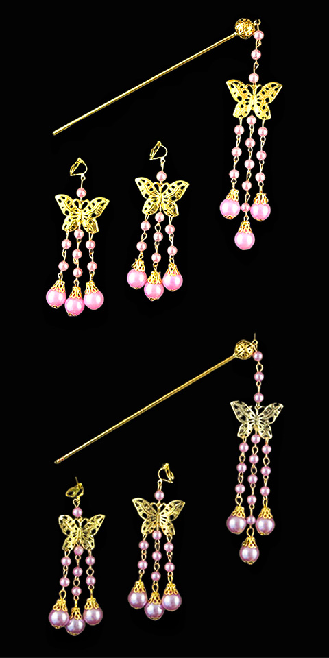 Buyao Hairpin with Earrings Set