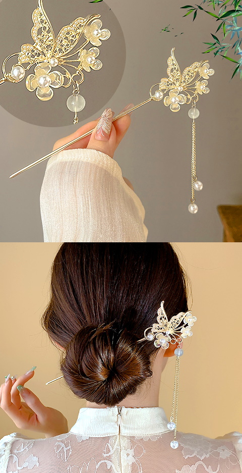 Exquisite Archaic Style Buyao (Hairpin with Single Pendants)