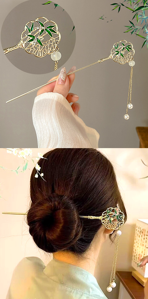 Exquisite Archaic Style Buyao (Hairpin with Single Pendants)