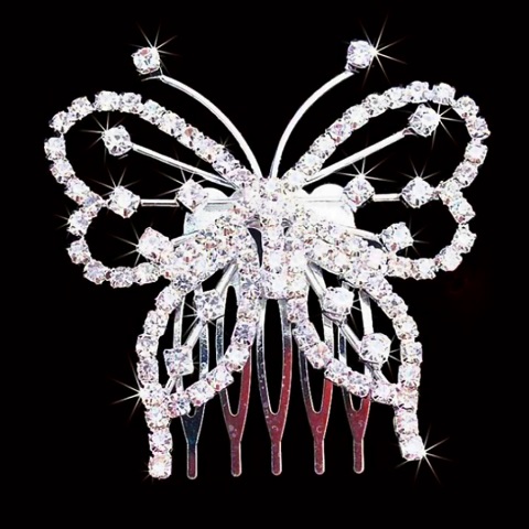 Sparkling Floral Hair Grip