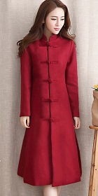 Trendy Ethnic Thick Faux Wool Coat (RM)