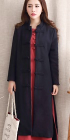 Trendy Ethnic Thick Faux Wool Coat (RM)