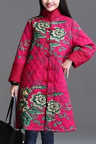 Trendy Ethnic Cotton Wadded Coat (RM)