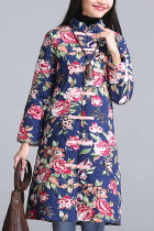 Trendy Ethnic Cotton Wadded Coat (RM)